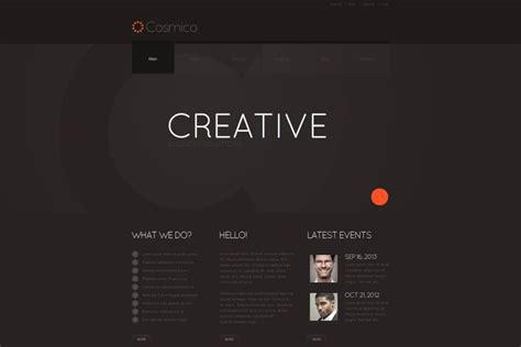 Dark Website Template For Marketing Agencies Motocms