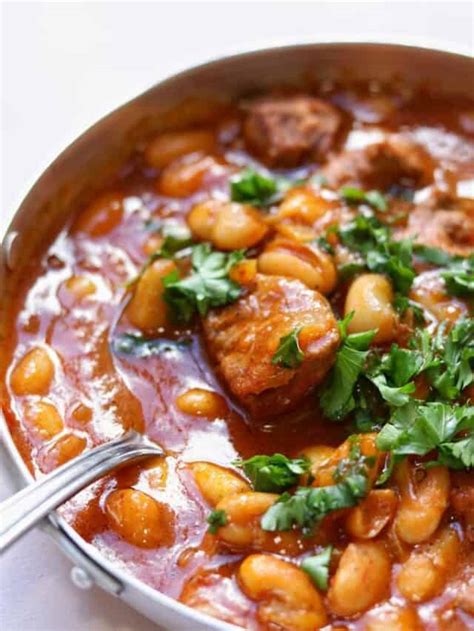 Fasolia With Meat Middle Eastern White Bean Stew