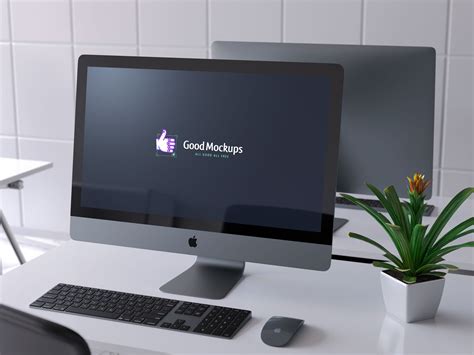 Download Free High Quality Apple iMac Pro Mockup PSD - Good Mockups