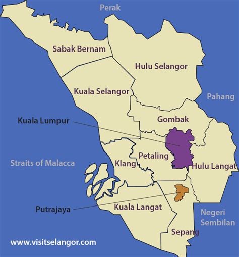 Selangor Map 🍓detailed Satellite Map Of Hulu Selangor