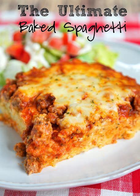 The baked cream cheese spaghetti casserole recipe has a lot of nutrient compound for weight loss as follows;8 serving/recipe; The Ultimate Baked Spaghetti - cheesy spaghetti topped ...