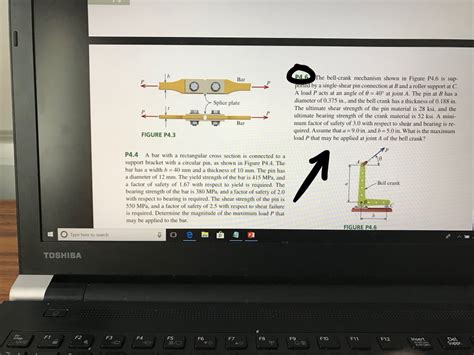 Solved P The Bell Crank Mechanism Shown In Figure P Is Chegg Com