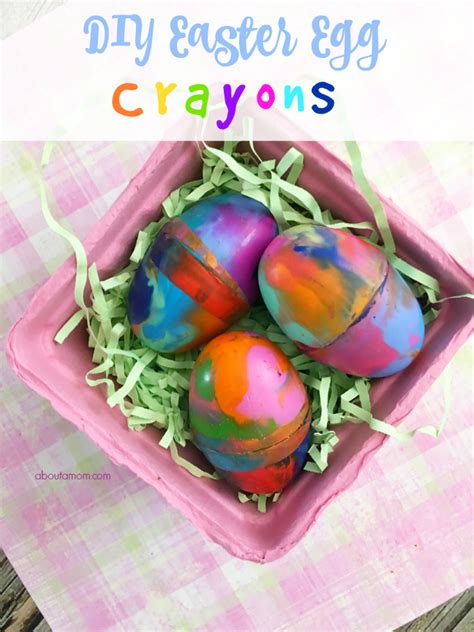 Easter Craft Project Easy Diy Easter Egg Crayons About A Mom