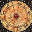 Brown & Black Zodiac Horoscope Tapestry Astrology Bedspread 