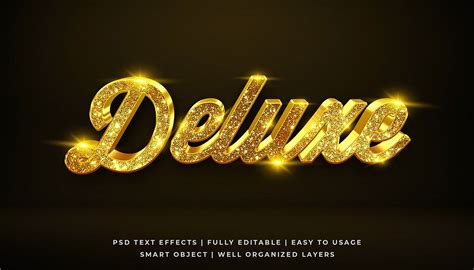 Gold 3d Editable Text Effect Psd Free Download Graphics Inn
