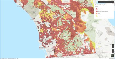 Maps Of California Fire Zones Is Your Street Affected Under Sb 9