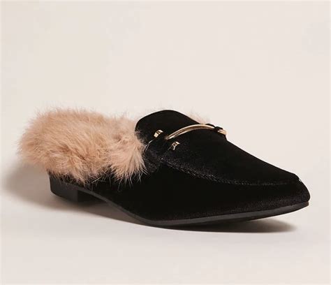Forever 21 Faux Fur Lined Velvet Loafers Best Loafers Popsugar Fashion Photo 17