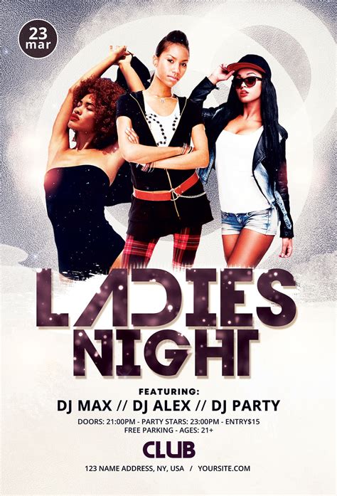 Ladies Night Free Psd Flyer Template Download Psdflyer