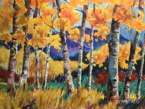 Rocky Mountain Autumn Painting By Lorraine Danzo