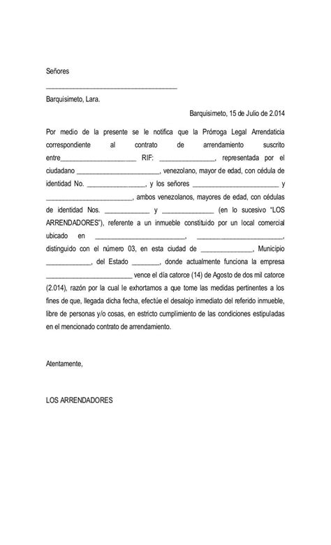 Modelo Carta De Desalojo Colombia Kulturaupice
