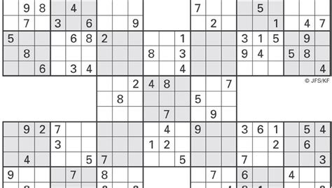 Free crossword puzzles play online or print them out. Printable Sudoku High Five, May 24