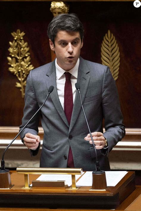 Gabriel Attal Ministre Délégué Charge Des Comptes Publics Séance De
