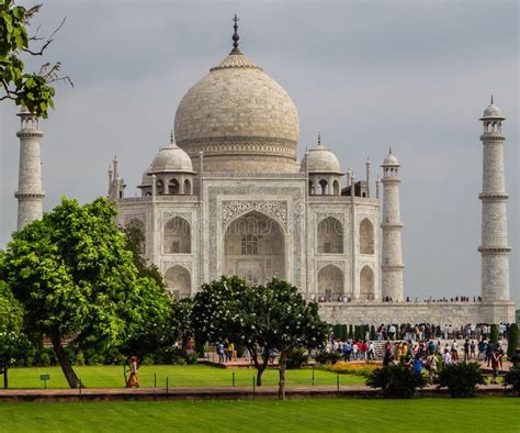 The Front Side Of Taj Mahal Mausoleum Editorial Photography Image Of