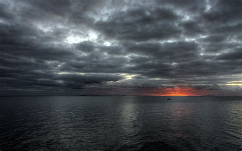 Wallpaper Sunlight Boat Sunset Sea Water Nature Reflection Sky