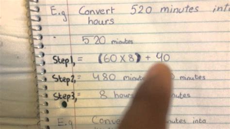 Convert Minutes To Hours Youtube