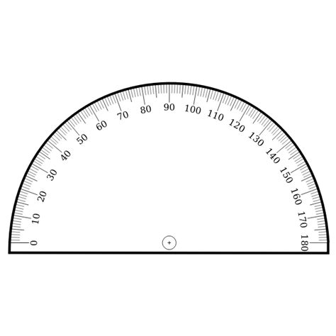 Full Circle Protractor 360 Degree Sketch Coloring Page
