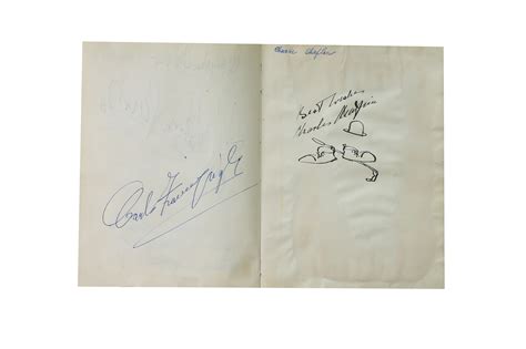 Lot 17 Autograph Album Incl Charlie Chaplin