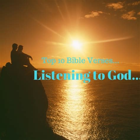 Top 10 Bible Verses Listening To God Everyday Servant