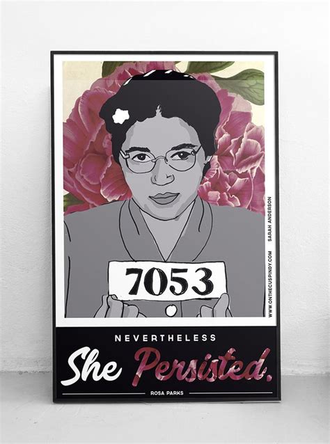 Rosa Parks Poster She Was Warned She Was Given An Explanation