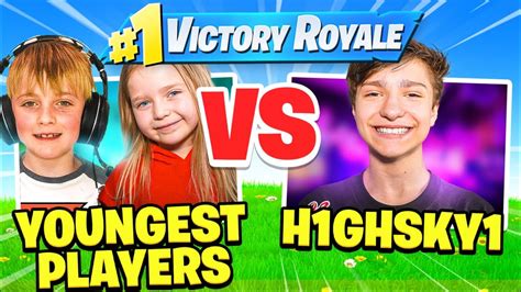 Faze H1ghsky1 Vs Youngest Players Ever Fortnite 1v1 Youtube