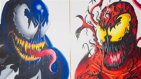 How To Draw Venom And Carnage