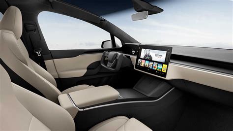 Ervas Botão Recebendo Tesla Modelo S Interior Recomendar Instrumento