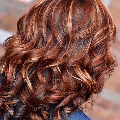 Auburn Brown Hair With Highlights