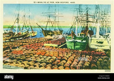 In The 1800s New Bedford Whose Pier Is Shown Here Was Renowned As