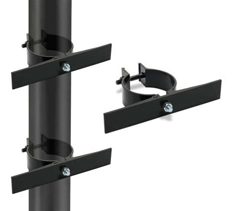 Sign Mounting Kit For 3 Od Black Pole Sign Mounting Brackets Tapco