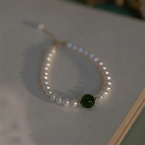 Luxury Vintage Indigo Naturalis Bracelet Natural Freshwater Pearl Beads
