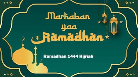 22 Poster Gambar Ucapan Ramadhan 1444 Hijriyah Tahun 2023 Cocok