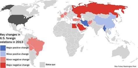 A Visual Report Card For U S Foreign Relations In 2013 It Looks Pretty Bad The Washington Post