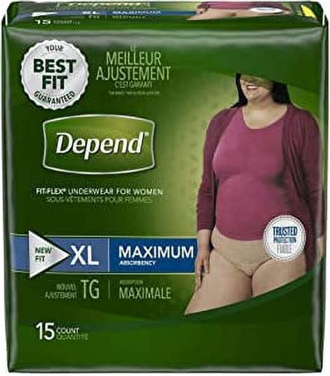 Depend Fit-Flex Adult Incontinence Underwear for Women, Heavy