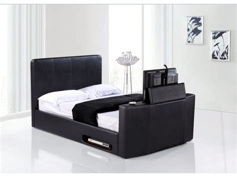 Black leather   Tv beds, Bed, Home