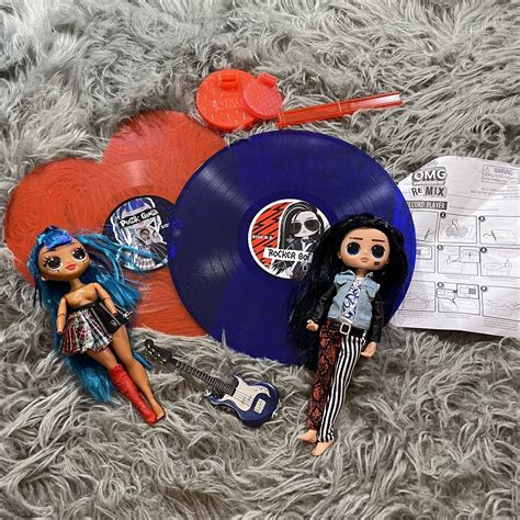 lol omg surprise remix rocker boi punk girl doll ooak records set lot ebay