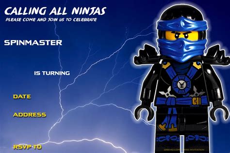 Free Printable Lego Ninjago Birthday Invitation Download Hundreds