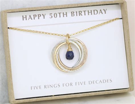 Check spelling or type a new query. 50th birthday gift sapphire necklace 50th birthday gift