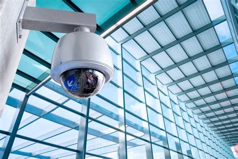 Security Camera Cctv On Business Office Building Stock Photo Image