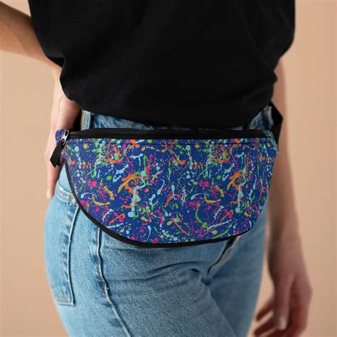 Paint Splatter Fanny Pack Colorful Fanny Pack Fanny Pack Etsy