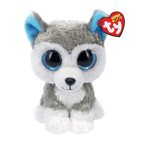 Ty Beanie Boos Slush Grey And White Husky 15cm Small 36006 Tates