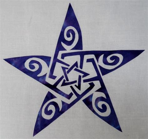 Easy Celtic Star Knot 2 Quilt Applique Pattern Design Etsy