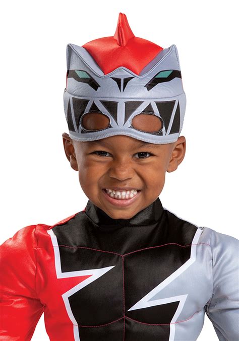 Disfraz de Power Rangers Dino Fury Red Ranger para niños pequeños
