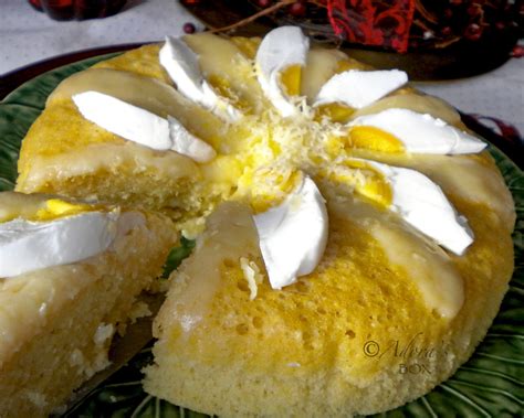 A butter cake with that extra fluff and height from the whipped egg whites! Adora's Box: STEAMED CAKE WITH SALTED EGGS (PUTO WITH SALTED EGGS)