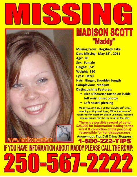 Missing Person Sunday The Case Of The Madison Scott Rgratefuldoe