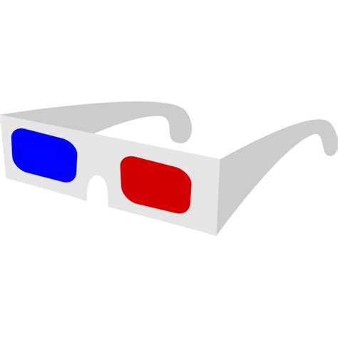 3d Glasses Vector Drawing Free Svg