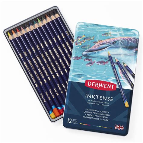 Derwent Inktense Pencils Tin Art Supplies From Crafty Arts Uk