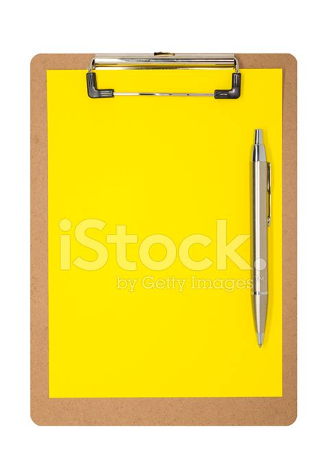 Clipboard Plain Yellow Stock Photo Royalty Free Freeimages