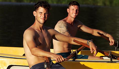 He plays his last match during the heilbronn 2021. Abkühlung im Schwarzsee - Dominic Thiem und Dennis Novak ...