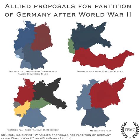 Allied Proposals For Partition Of Germany After Maps On The Web