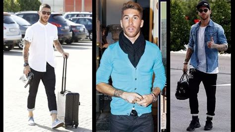 Sergio Ramos Fashion Style Clothing Hairstyle Wristwatch Shoes